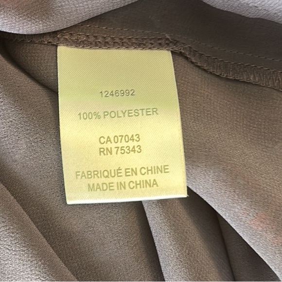 JOIE Purple Floral Metallic Silver Smocked High Neck Balloon Sleeve Blouse - M - Picture 10 of 12